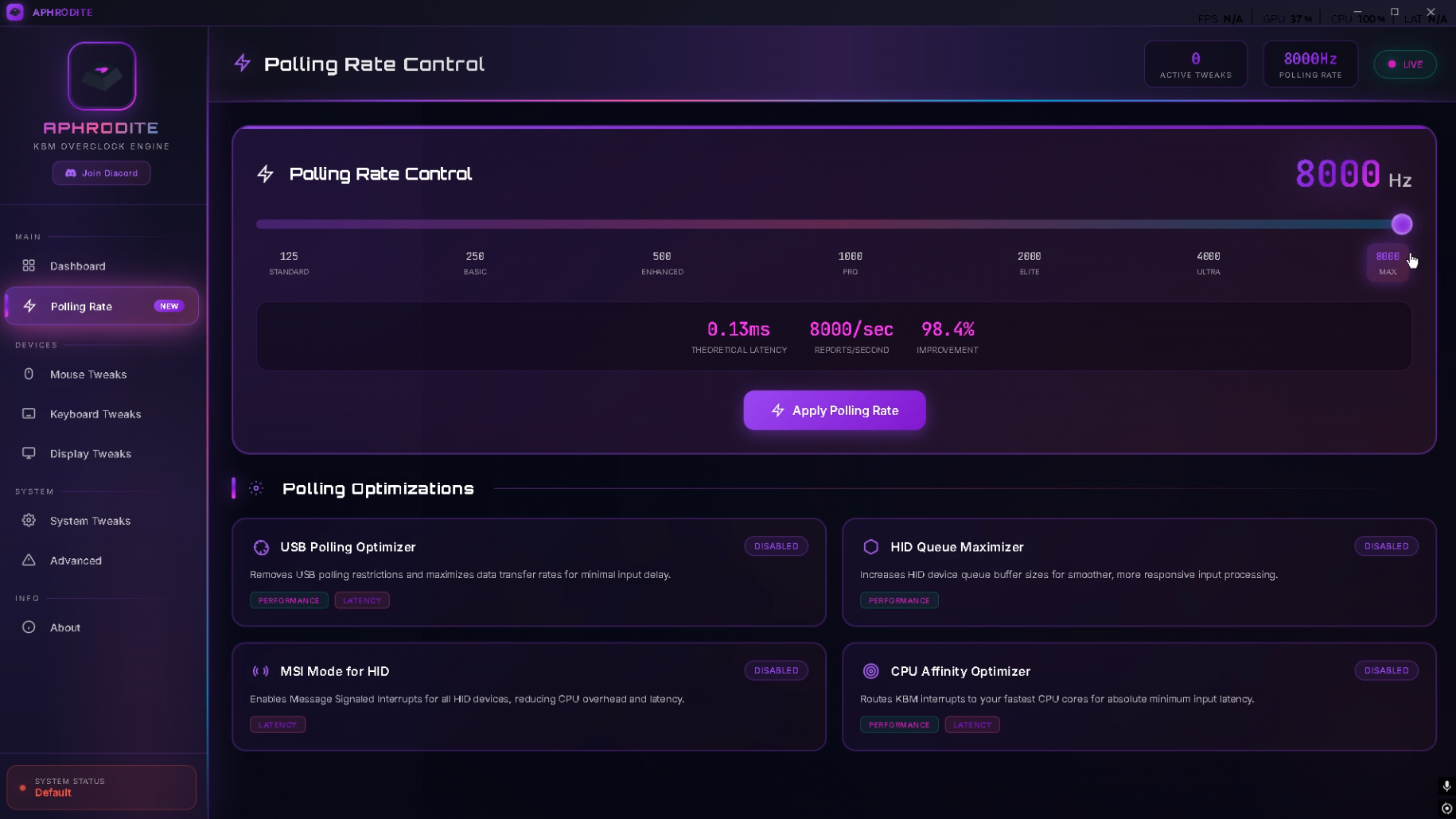 Keyboard & Mouse Overclock preview